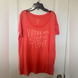 Torrid Vodka With a Splash of Love Shirt Size L/0